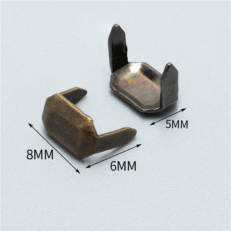 8mm High Quality for leather Metal solid brass fastening nail-26