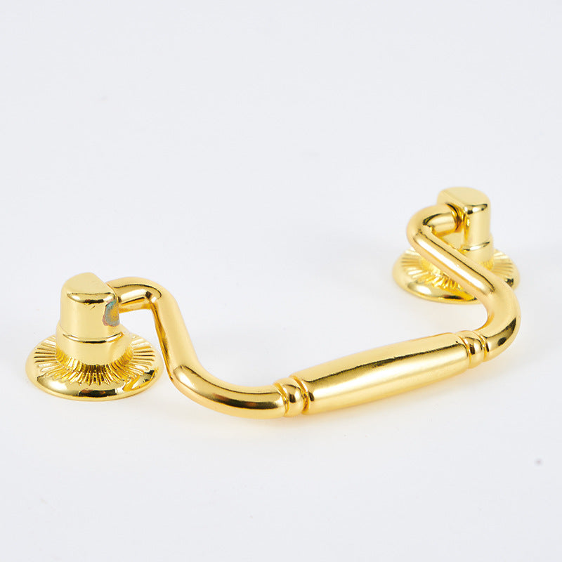 gold color alloy metal wooden jewelry box handle-26