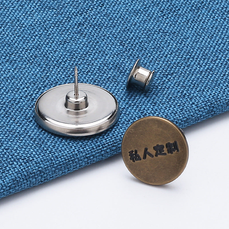New design custom logo zinc alloy metal snap button,four parts snap-261