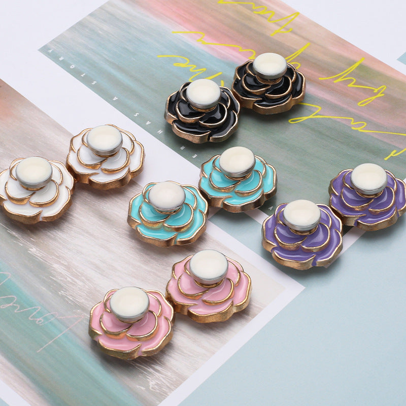 Wholesale Hot Selling No Sewing Flower Required Detachable Adjustable Jean Button Pins For Jean Diy-263