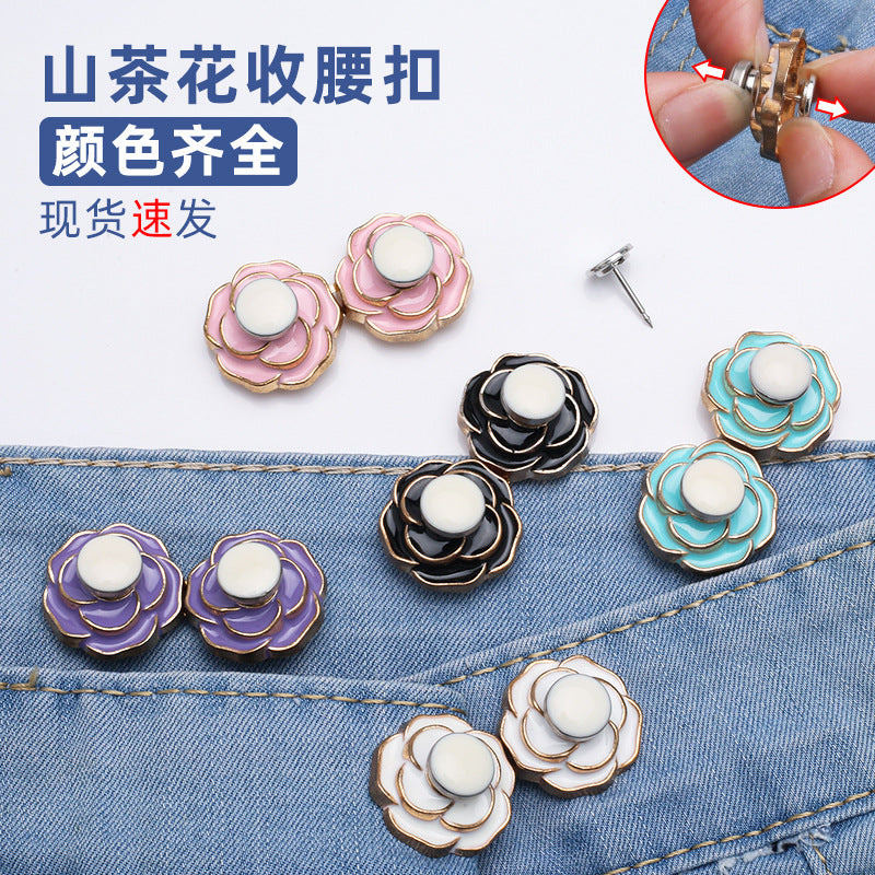Wholesale Hot Selling No Sewing Flower Required Detachable Adjustable Jean Button Pins For Jean Diy-263
