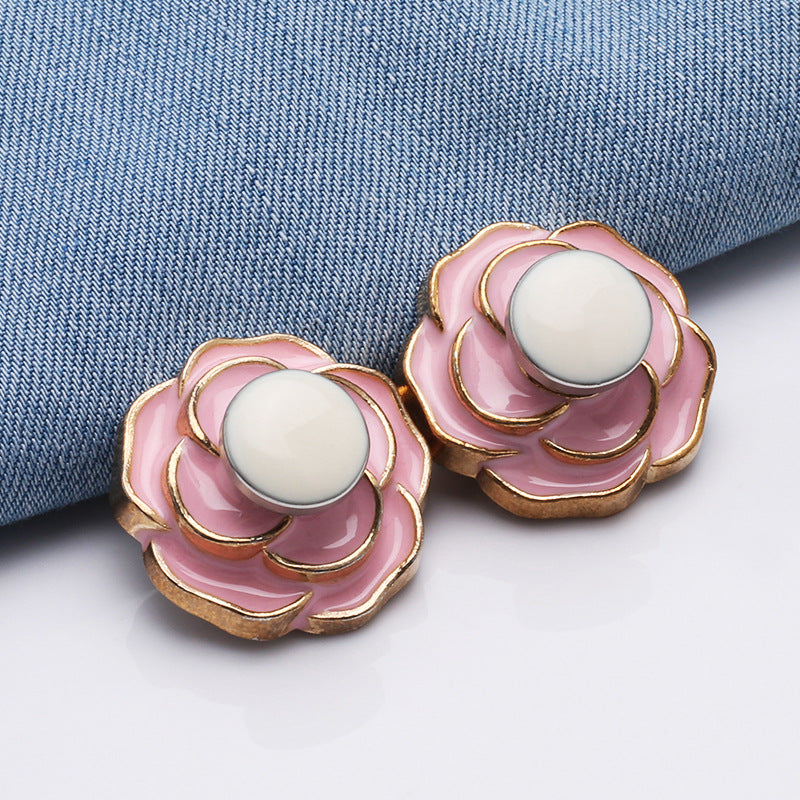 Wholesale Hot Selling No Sewing Flower Required Detachable Adjustable Jean Button Pins For Jean Diy-263