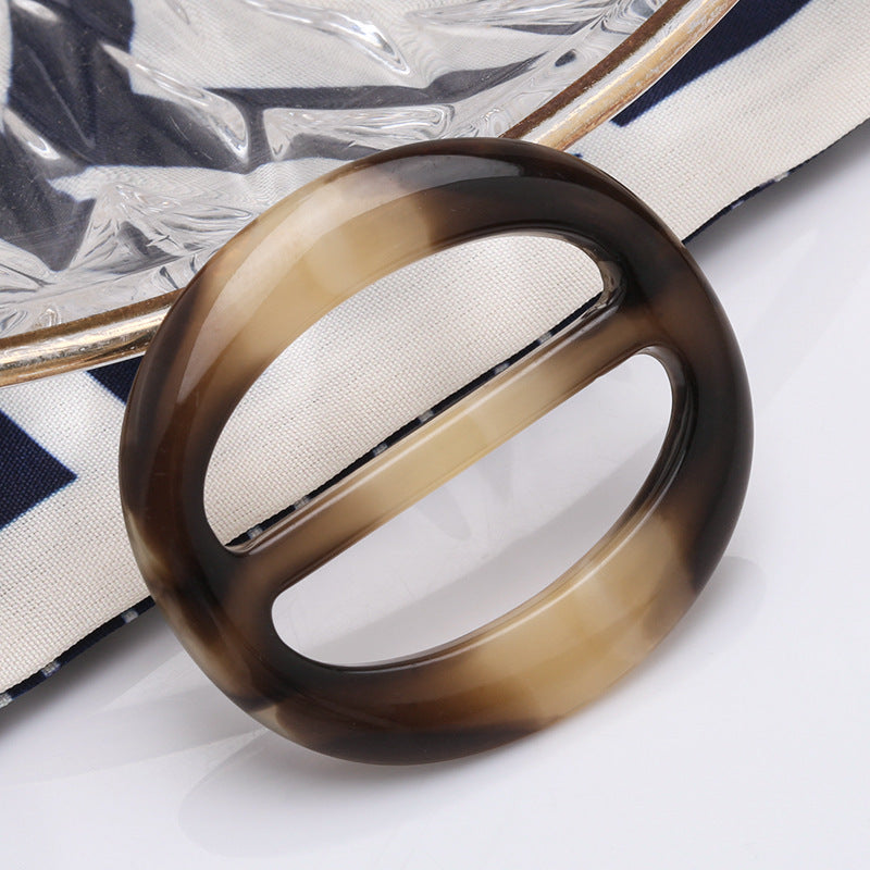 Factory Sale 3cm 3.5cm 4cm 4.5cm 5cm Size Adjustable Resin Oval Buckcle for Belt Hat Clothes-264