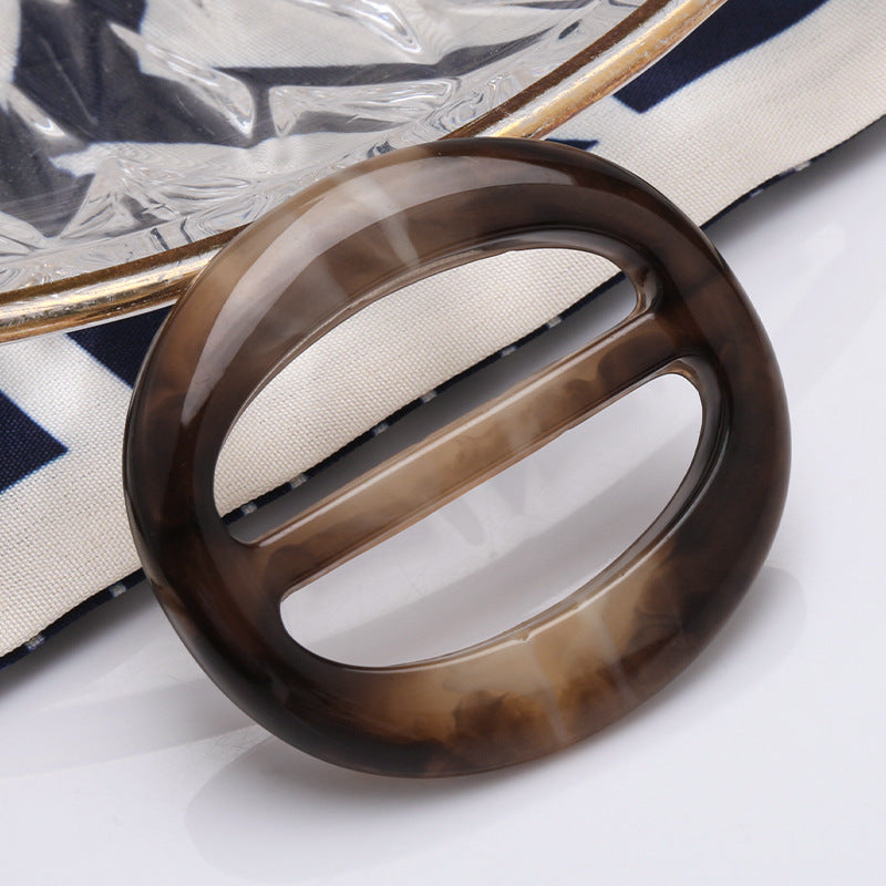 Factory Sale 3cm 3.5cm 4cm 4.5cm 5cm Size Adjustable Resin Oval Buckcle for Belt Hat Clothes-264