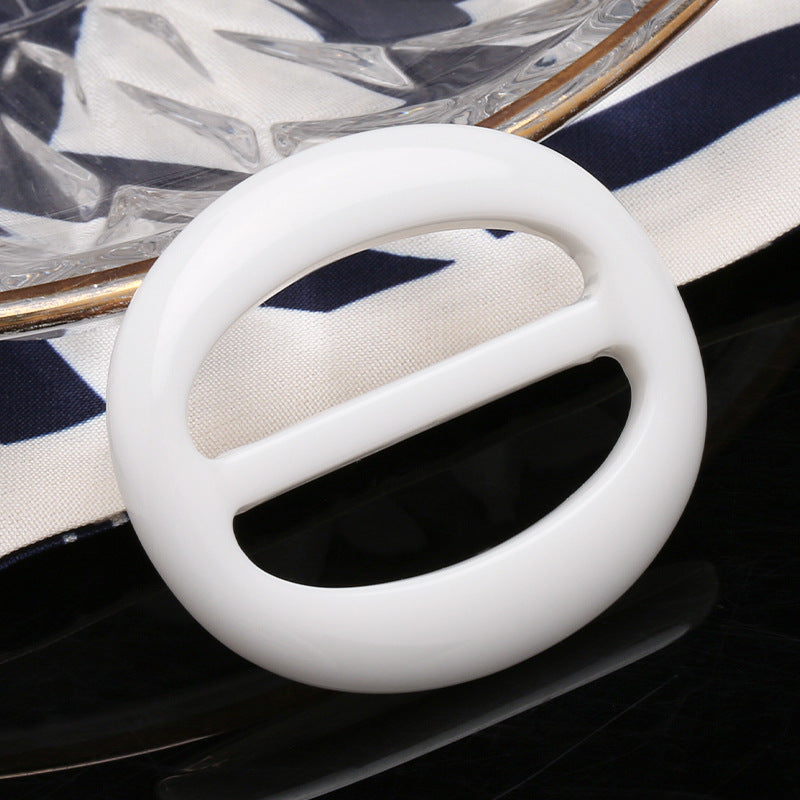 Factory Sale 3cm 3.5cm 4cm 4.5cm 5cm Size Adjustable Resin Oval Buckcle for Belt Hat Clothes-264