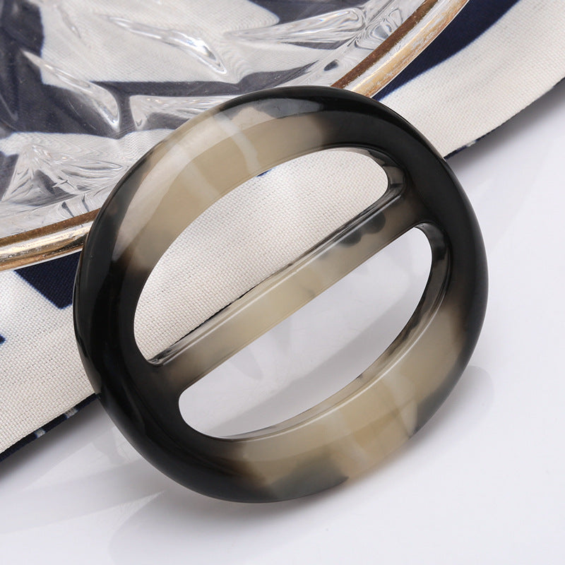 Factory Sale 3cm 3.5cm 4cm 4.5cm 5cm Size Adjustable Resin Oval Buckcle for Belt Hat Clothes-264