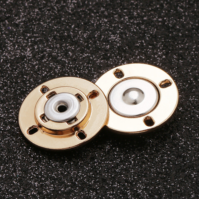 Garment Invisible Magnetism Metal Flower-shaped Snap Buttons for Coats Clothing Round Sewing Button-267