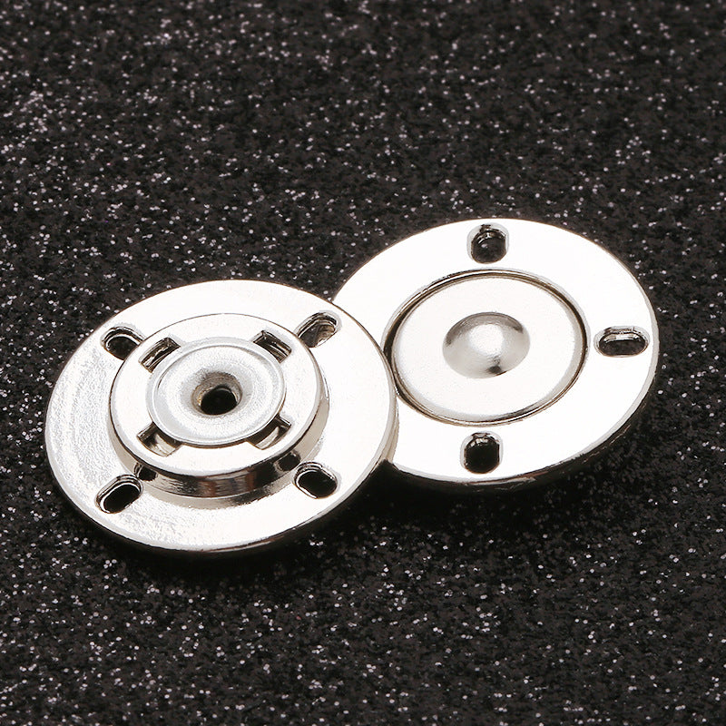 Garment Invisible Magnetism Metal Flower-shaped Snap Buttons for Coats Clothing Round Sewing Button-267