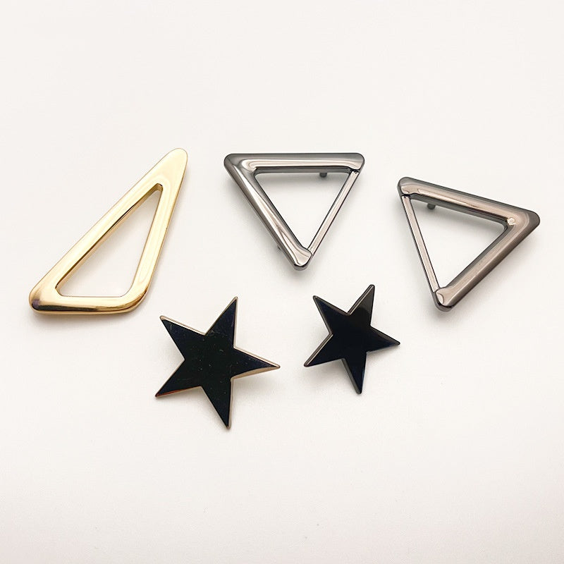 Fashion Bag Hardware Accessories Zinc Alloy Triangle Ring Buckle For Decorative Handbag Buckle Shoe Clothing Accessories-27