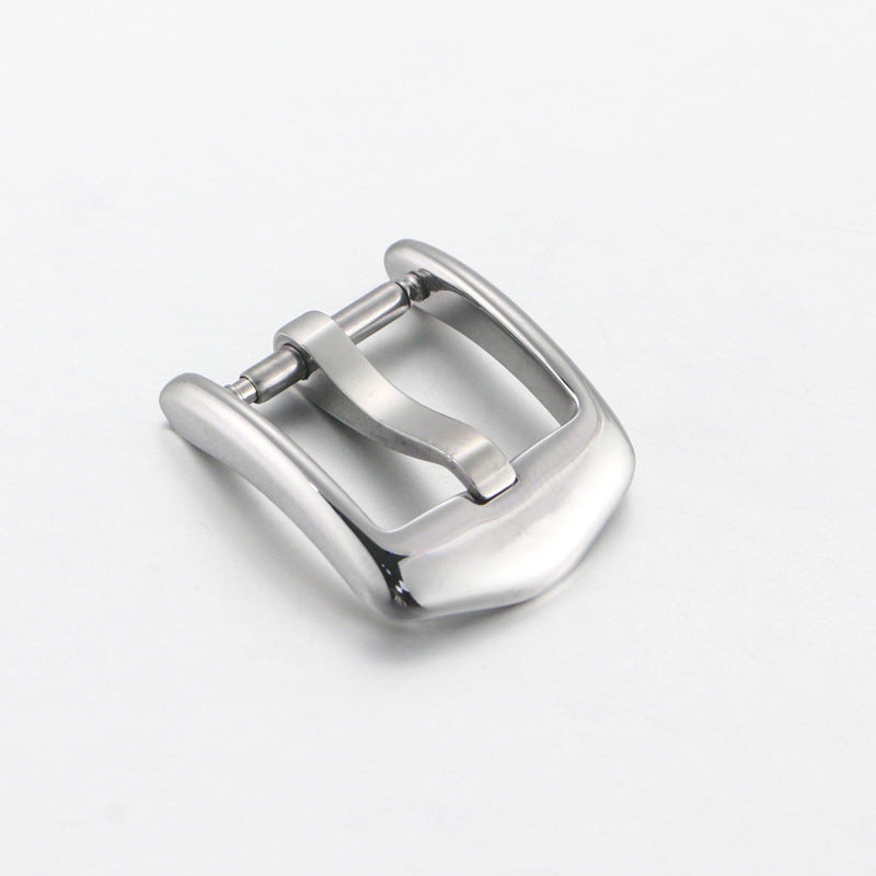 Stainless Steel Watch Buckle 16mm 18mm 20mm 22mm 24mm PVD Black Silver Rose Gold For iwc Leather Watch Band Buckle Clasp-27
