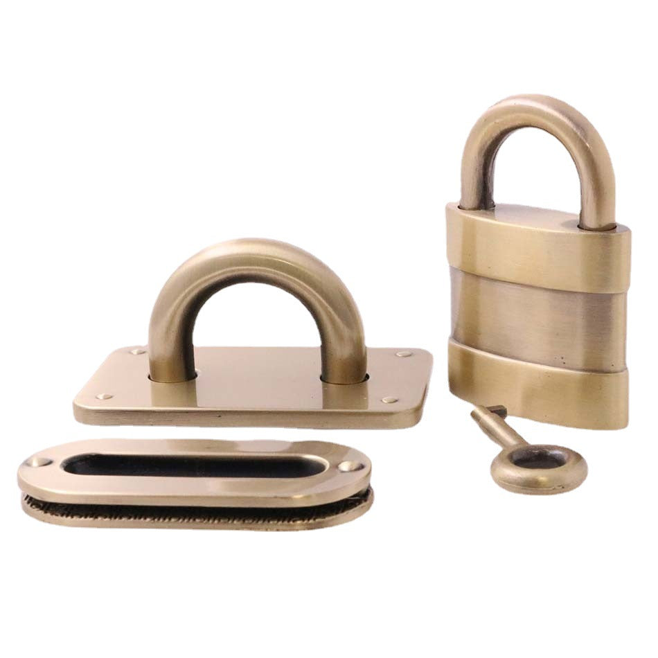 Metal light gold purse lock accessories shaped padlock for handbag decoration-27