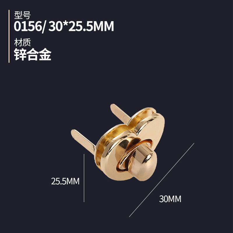 High Quality Gold Color Heart-shaped Metal Turn Locks Handbag Twist Lock For Bags-27