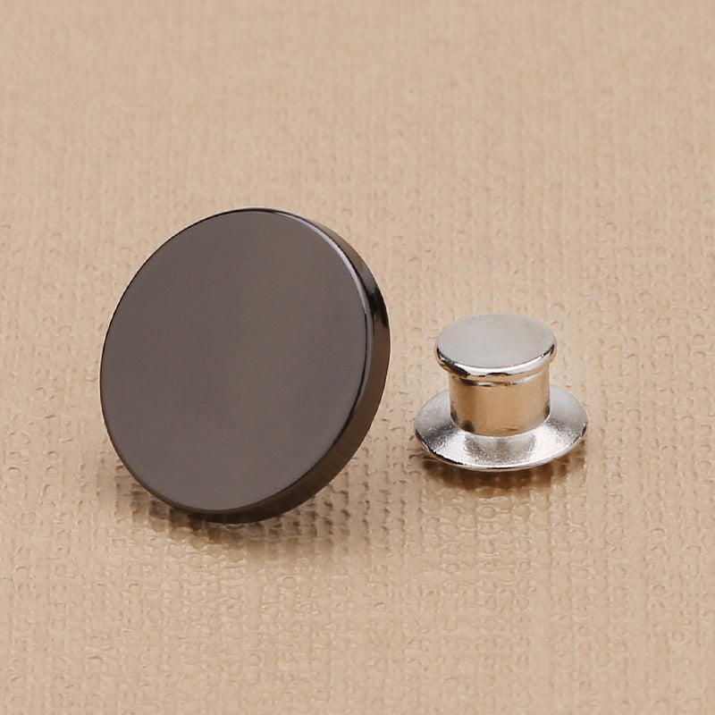Golden Embossed denim Jeans Knot coat Metal Flat back Buttons Tack Metal Buttons-273