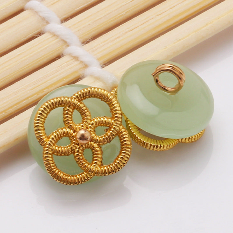 In Stock Wholesale Chinese style Shank Button Metal Buttons for Clothes-276