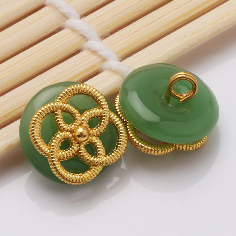 In Stock Wholesale Chinese style Shank Button Metal Buttons for Clothes-276