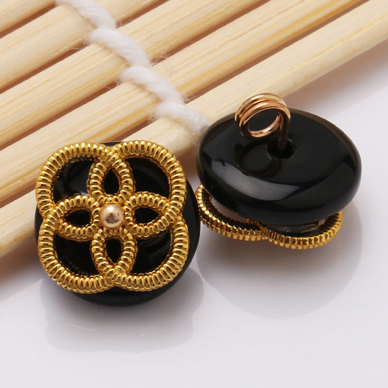 In Stock Wholesale Chinese style Shank Button Metal Buttons for Clothes-276