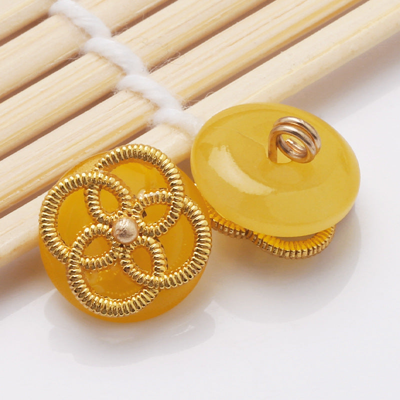 In Stock Wholesale Chinese style Shank Button Metal Buttons for Clothes-276