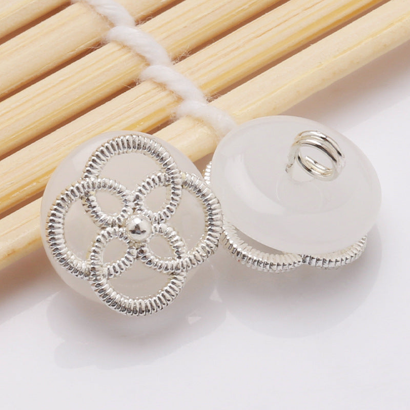 In Stock Wholesale Chinese style Shank Button Metal Buttons for Clothes-276