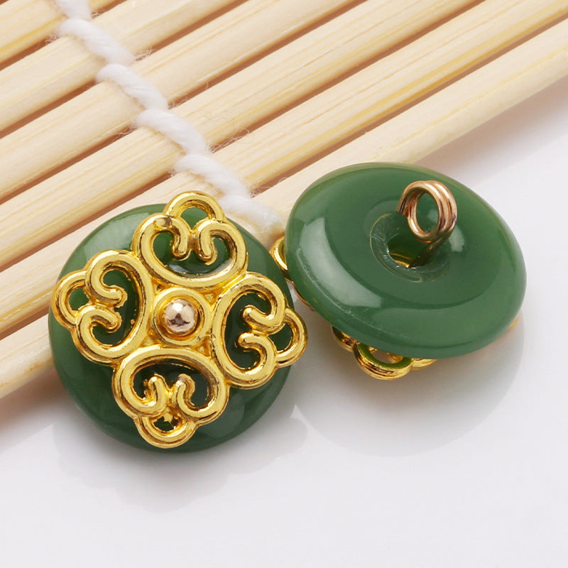 In Stock Wholesale Chinese style Shank Button Metal Buttons for Clothes-276