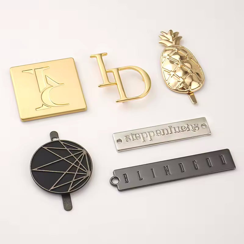 Zinc Alloy Engraved Metal Bag Tag Customized Bags Metal Logo Label Custom Metal Logo For Handbags-28