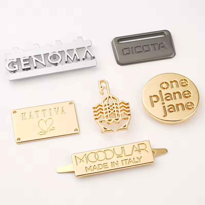 Zinc Alloy Engraved Metal Bag Tag Customized Bags Metal Logo Label Custom Metal Logo For Handbags-28