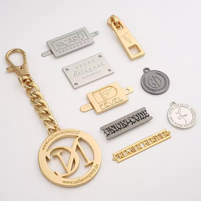 Zinc Alloy Engraved Metal Bag Tag Customized Bags Metal Logo Label Custom Metal Logo For Handbags-28