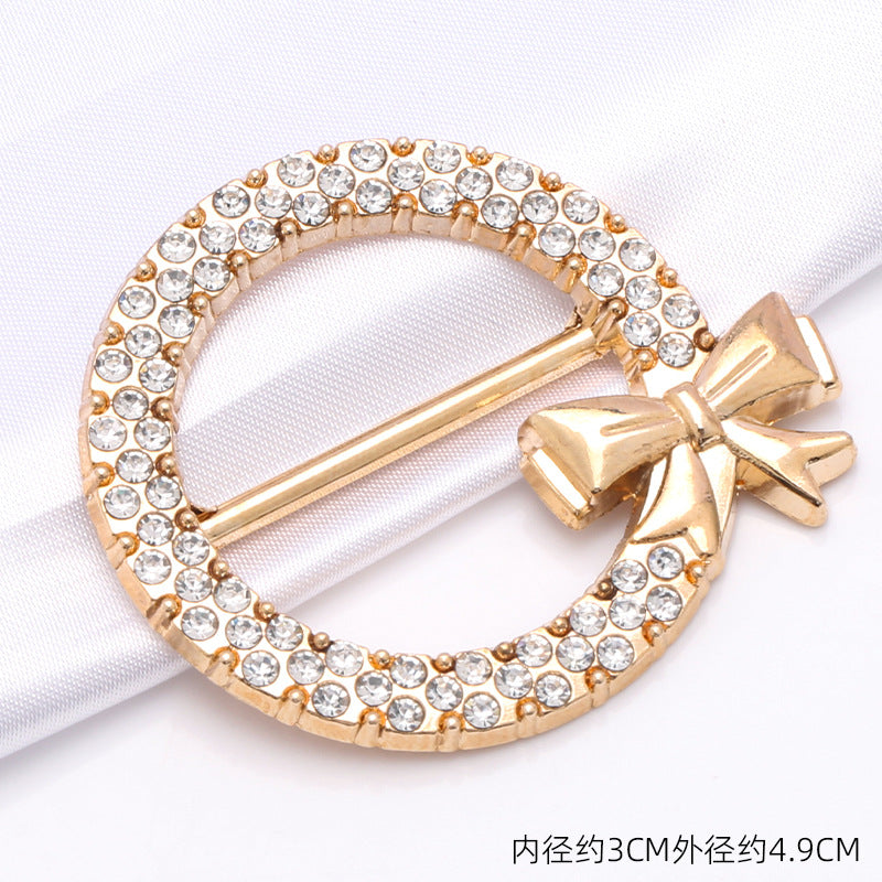 Original Factory Stock Direct Supply of Silver Gold Custom Circular Metal Release Buckle Wholesale-280