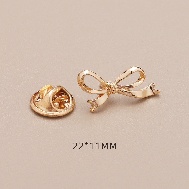 Anti polishing button No sew fixed detachable invisible button Four-leaf clover bow 2025 new-283