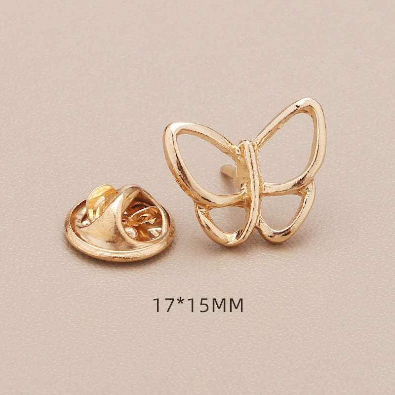 Anti polishing button No sew fixed detachable invisible button Four-leaf clover bow 2025 new-283
