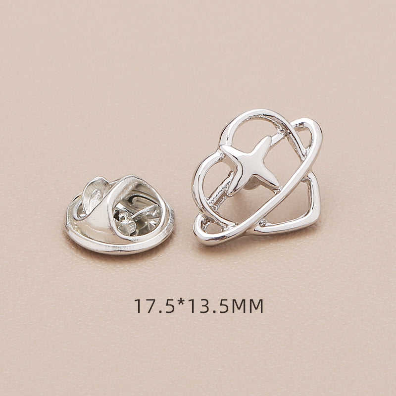 Anti polishing button No sew fixed detachable invisible button Four-leaf clover bow 2025 new-283