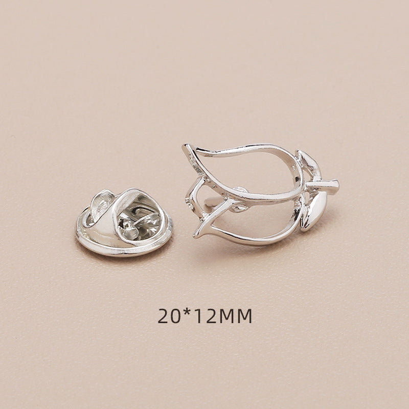 Anti polishing button No sew fixed detachable invisible button Four-leaf clover bow 2025 new-283