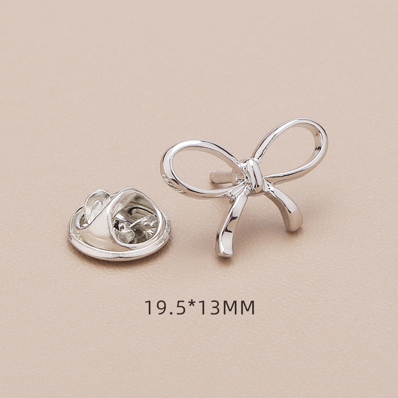 Anti polishing button No sew fixed detachable invisible button Four-leaf clover bow 2025 new-283