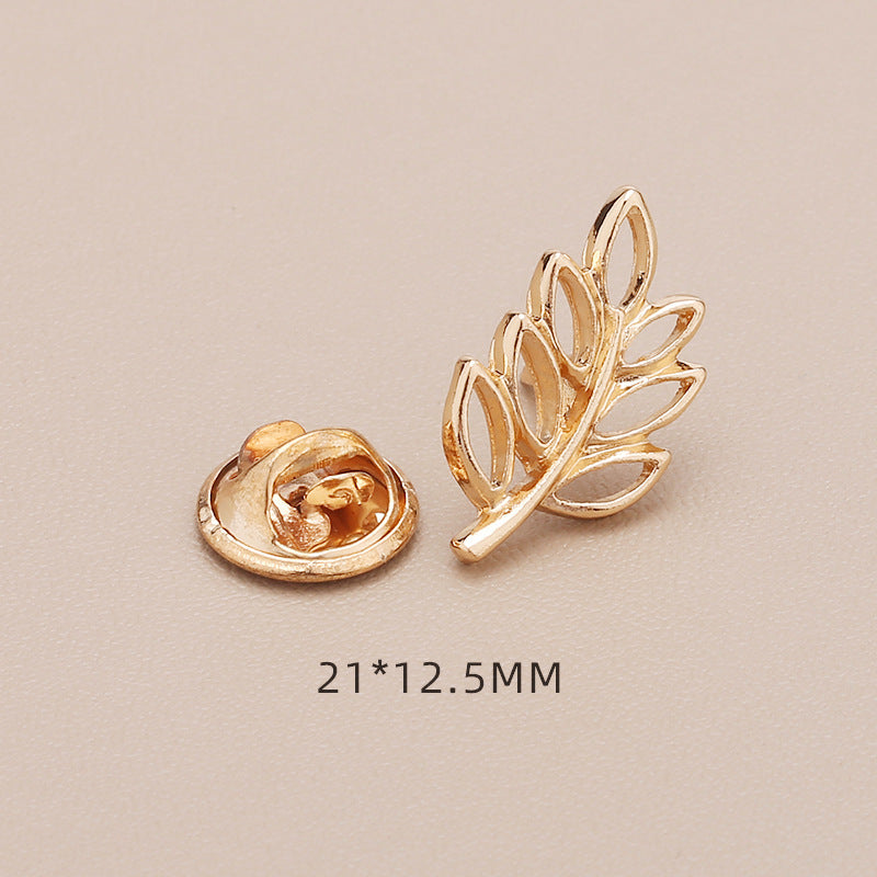 Anti polishing button No sew fixed detachable invisible button Four-leaf clover bow 2025 new-283
