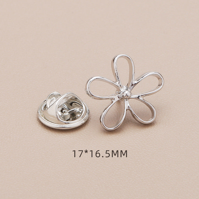 Anti polishing button No sew fixed detachable invisible button Four-leaf clover bow 2025 new-283