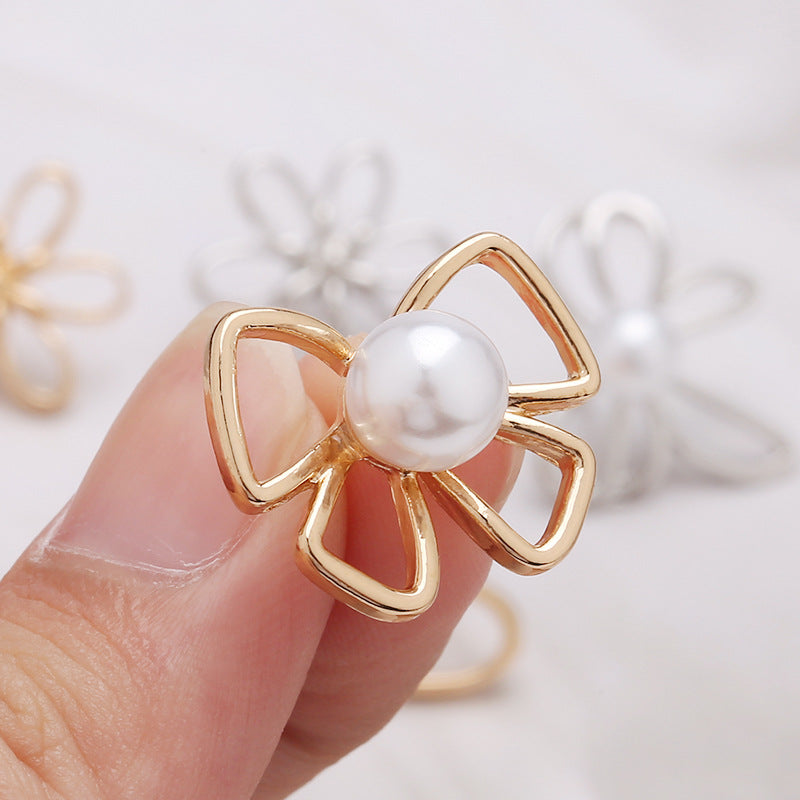 Anti polishing button No sew fixed detachable invisible button Four-leaf clover bow 2025 new-283