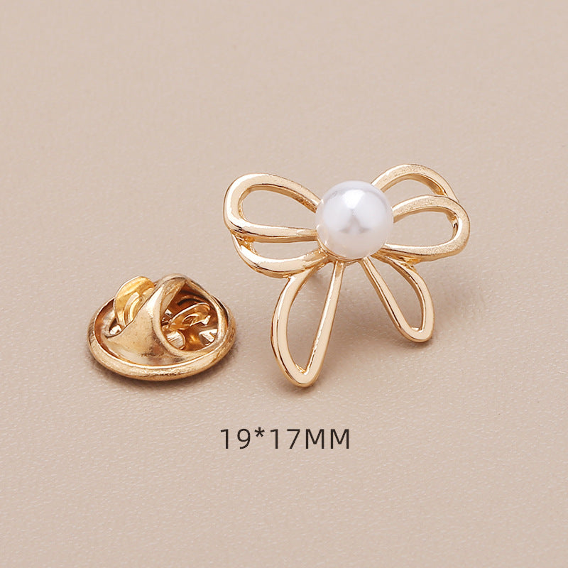 Anti polishing button No sew fixed detachable invisible button Four-leaf clover bow 2025 new-283