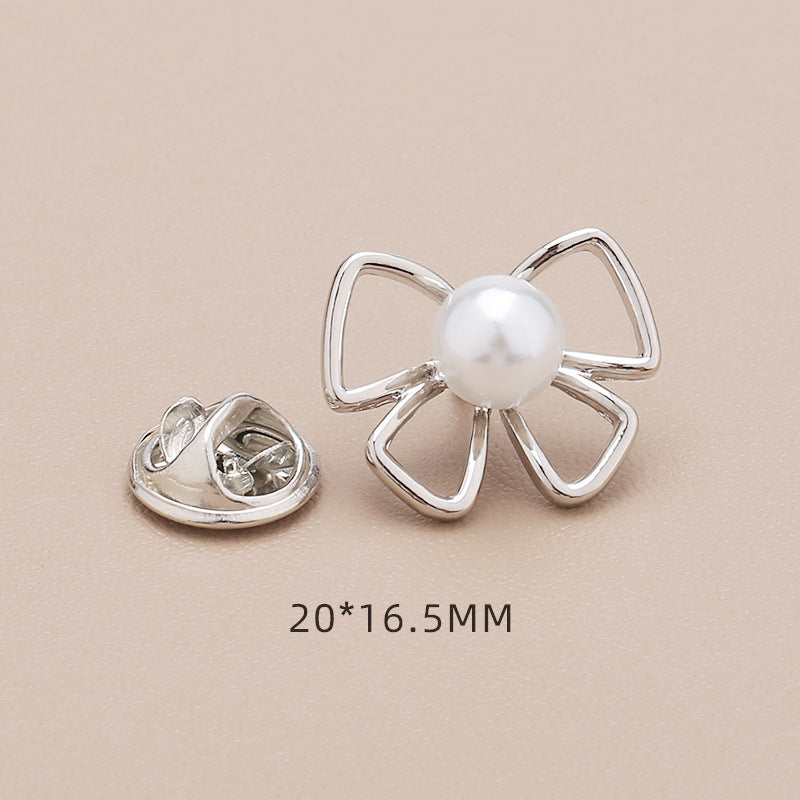 Anti polishing button No sew fixed detachable invisible button Four-leaf clover bow 2025 new-283