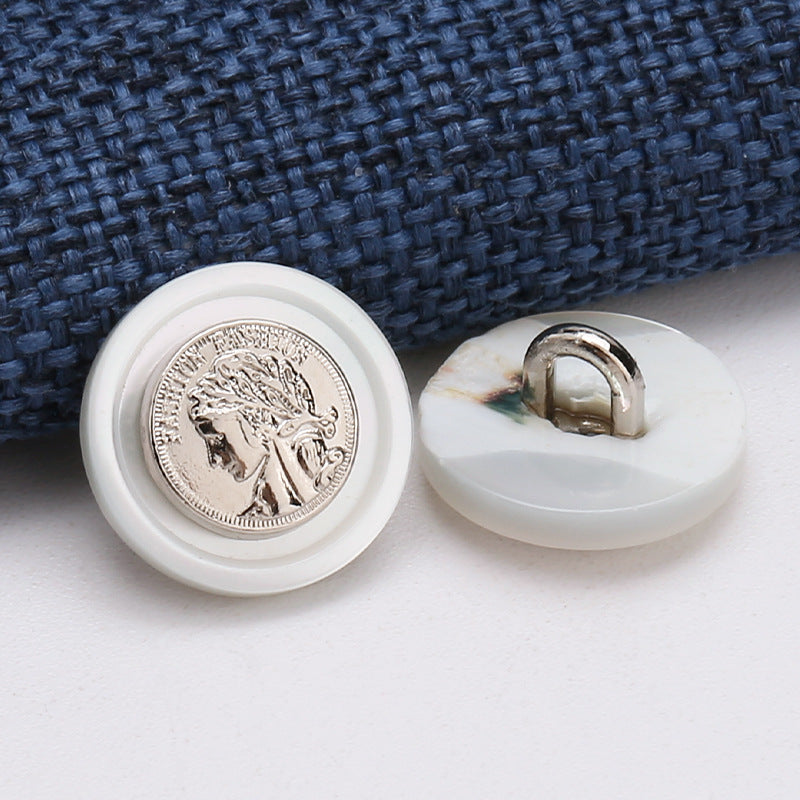 Natural shell button high-end shirt button high-foot button casual versatile button-286