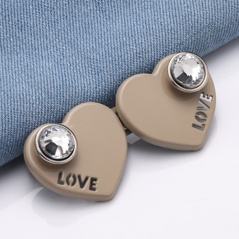 Wholesale Hot Selling No Sewing Heart Required Detachable Adjustable Jean Button Pins For Jean Diy-288