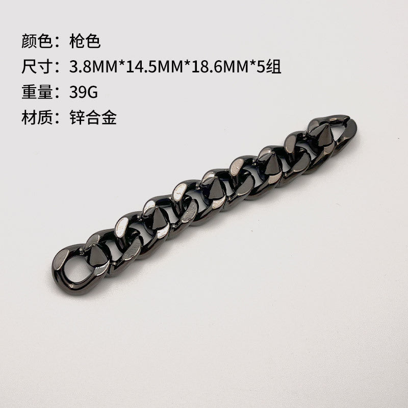 Wholesale bag renovation Chain bag with decorative accessories leaf clover element chain pendant Hardware accessories chain-29
