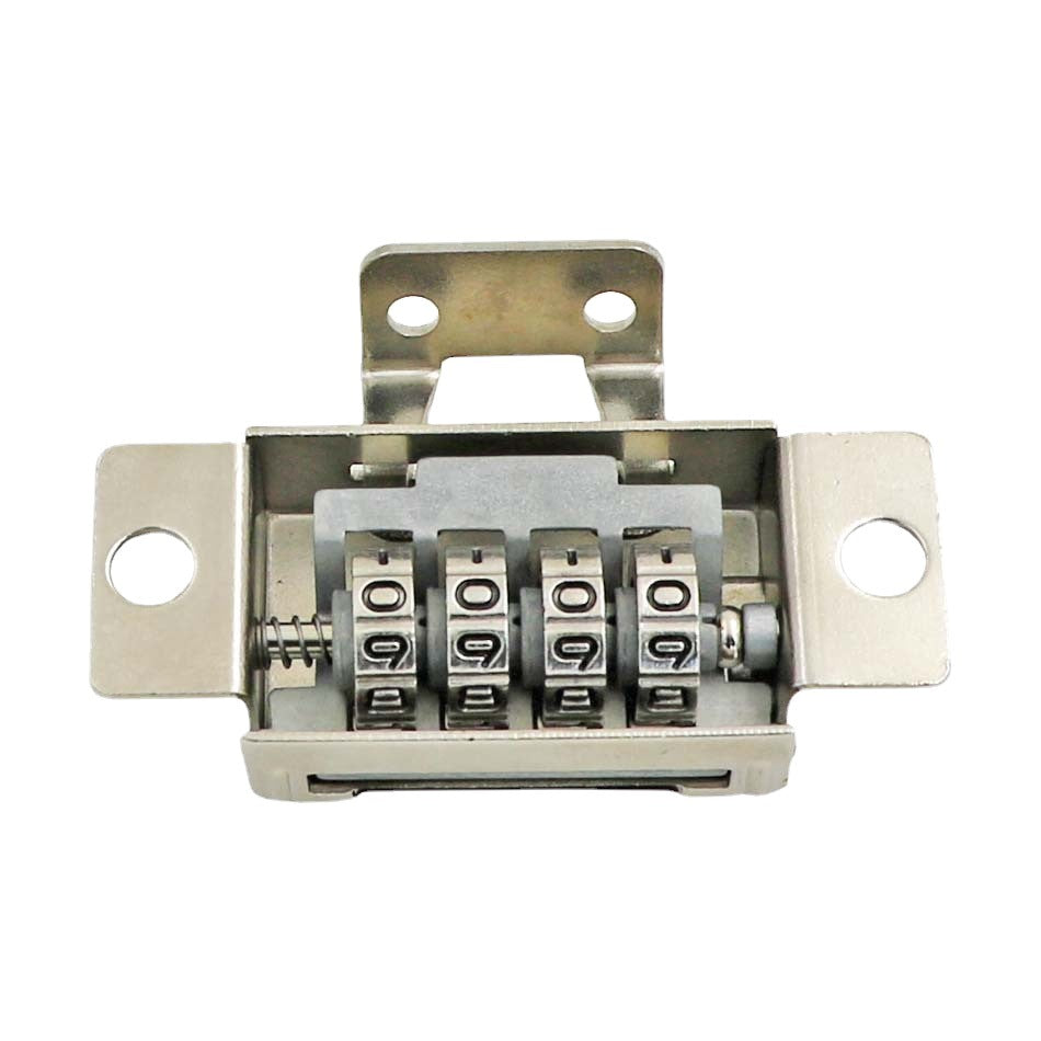 Shiny Silver Re-settable Keyless Metal Chrome Mailbox 3 Digital Combination Cam Lock Password Briefcase Handbag Parts Coded Lock
