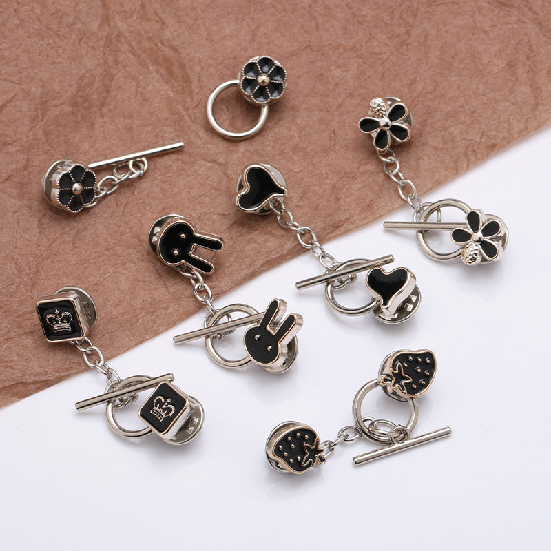 sterling silver 18k gold plated Freshwater pearl beads clasp accessory DIY mountings Trendy Jewelry wholesale-290