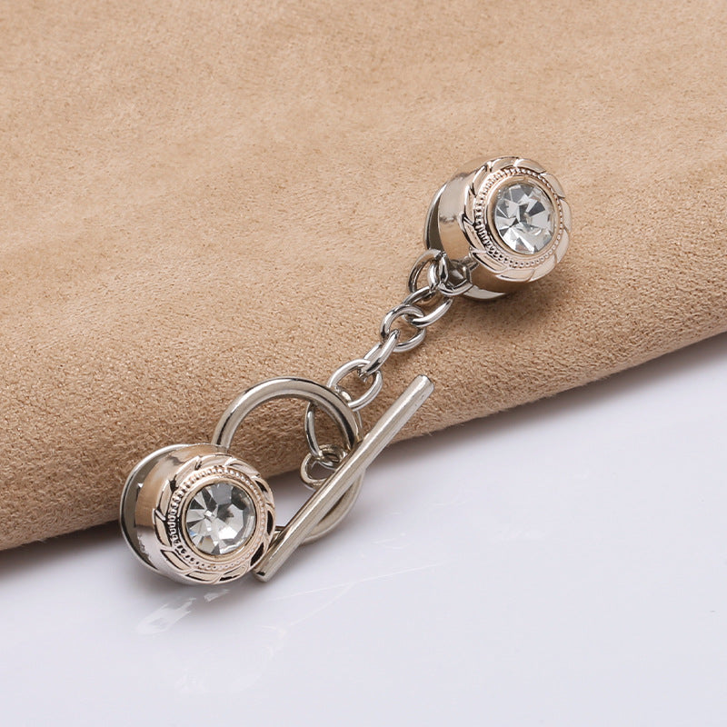 sterling silver 18k gold plated Freshwater pearl beads clasp accessory DIY mountings Trendy Jewelry wholesale-290