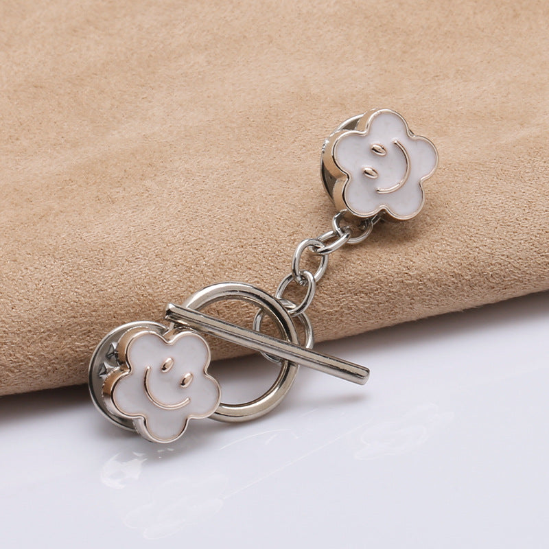 sterling silver 18k gold plated Freshwater pearl beads clasp accessory DIY mountings Trendy Jewelry wholesale-290