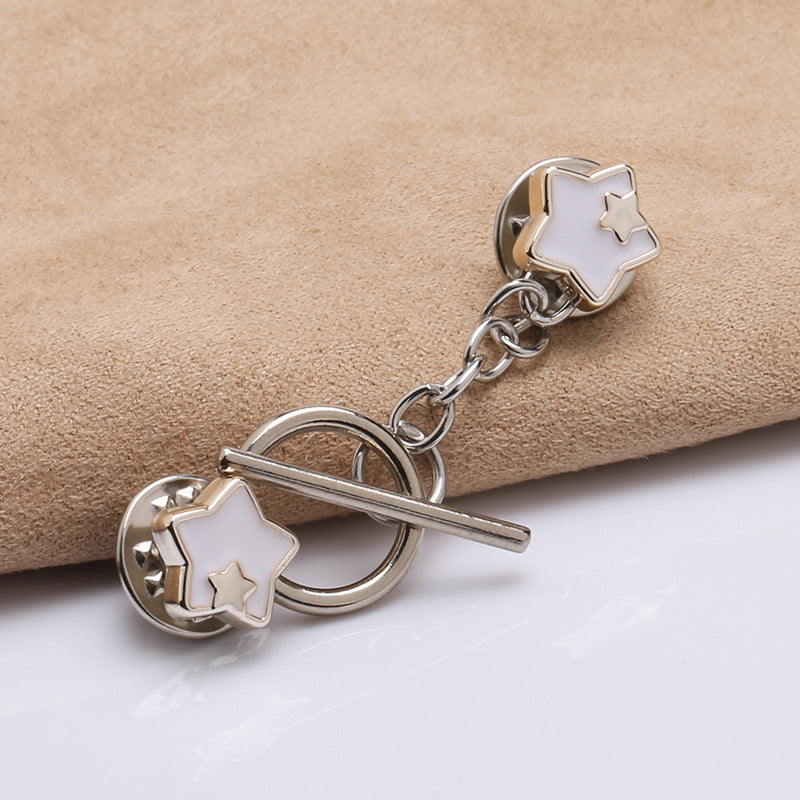 sterling silver 18k gold plated Freshwater pearl beads clasp accessory DIY mountings Trendy Jewelry wholesale-290