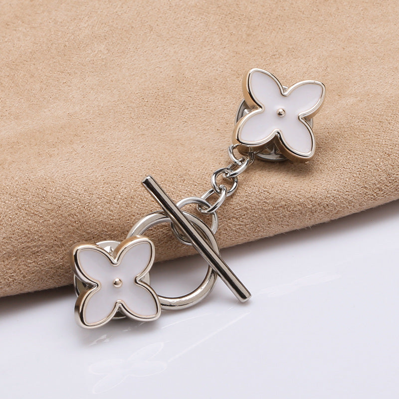 sterling silver 18k gold plated Freshwater pearl beads clasp accessory DIY mountings Trendy Jewelry wholesale-290