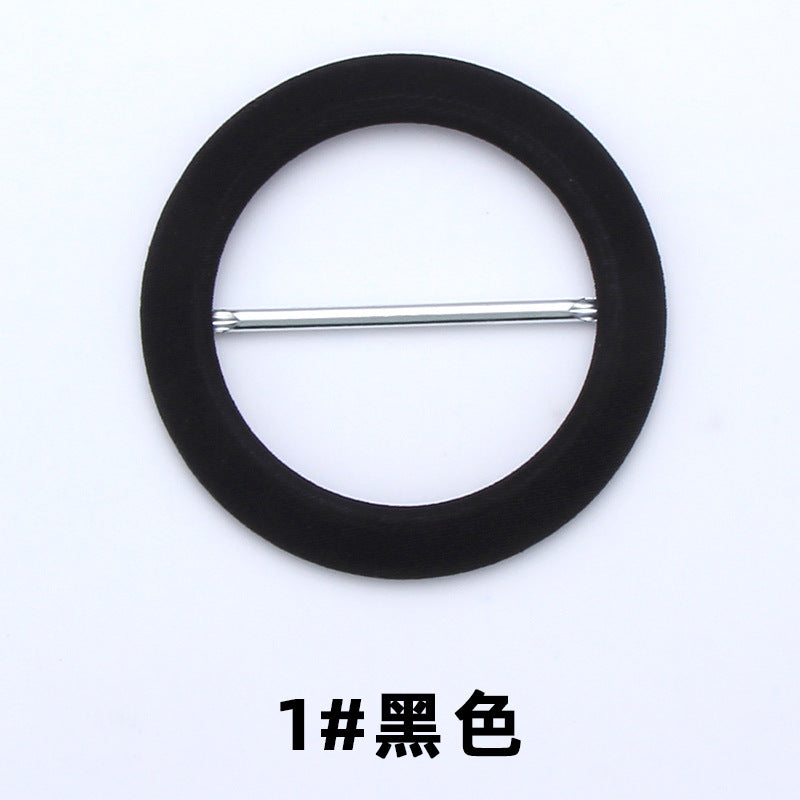 35mm 42mm 50mm Scarf Slide Opening Round Metal Buckles Crafts Ribbon T-Shirt Slider Colorful Fabric Covered Belt Buckle Kit-291