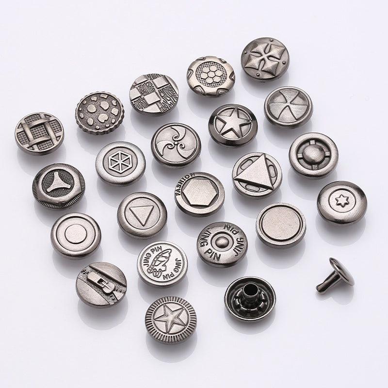 Custom German Garment Brand 10MM Brass Rivet for Jacket Denim-294