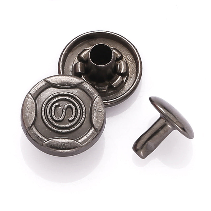 Custom German Garment Brand 10MM Brass Rivet for Jacket Denim-294