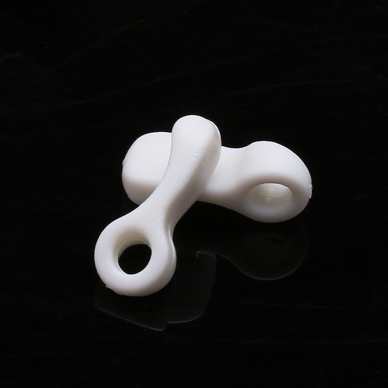 Mini Plastic 3mm Bell Cord lock Hanging Bell Tail Hook Cord Stopper Buckle For Zipper bag clothes ope closing rope accessories-295